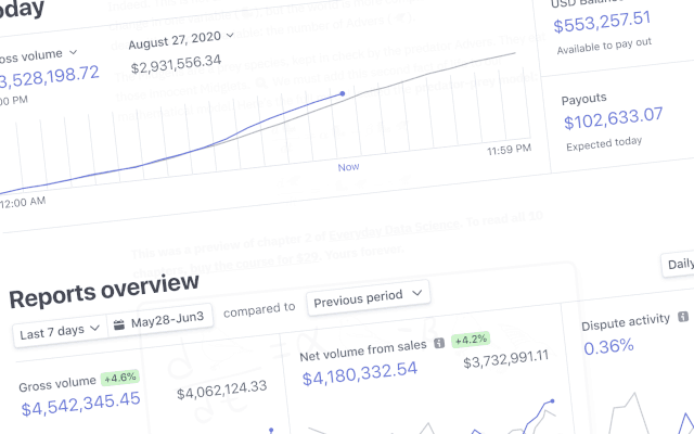 Screenshot of Stripe dashboard